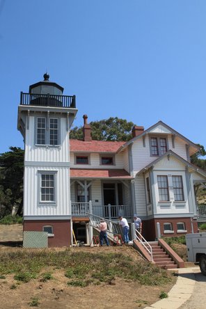 Repair at Point San Luis Lighthouse