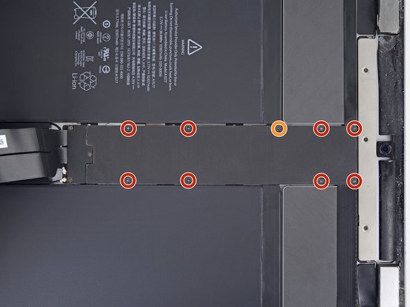 It's important to disconnect the battery before you proceed further. Detaching or connecting the display cables with the battery plugged in can cause a short that will destroy touchscreen functionality.