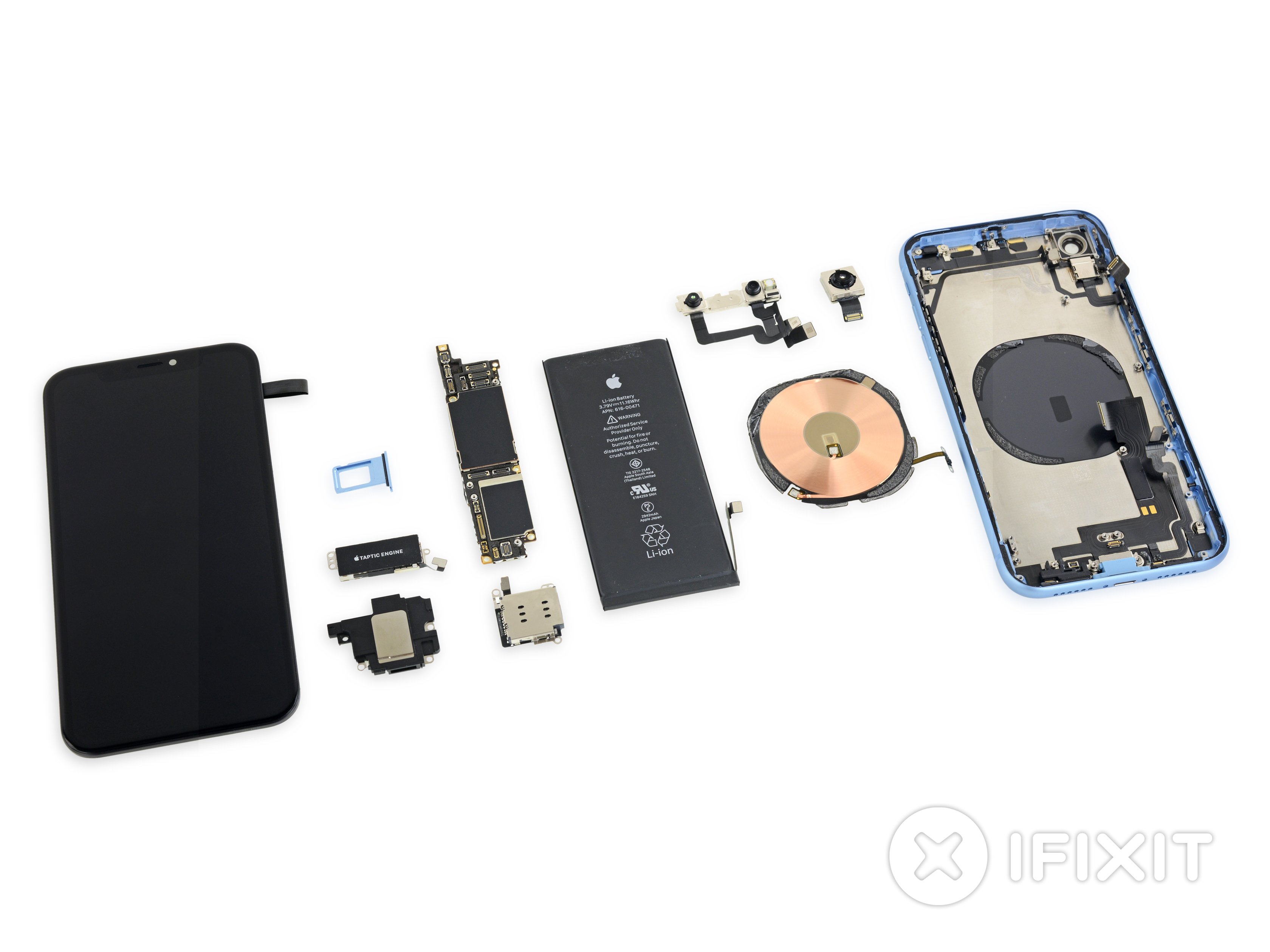 iphone diagram exploded 6 iPhone iFixit Teardown   XR