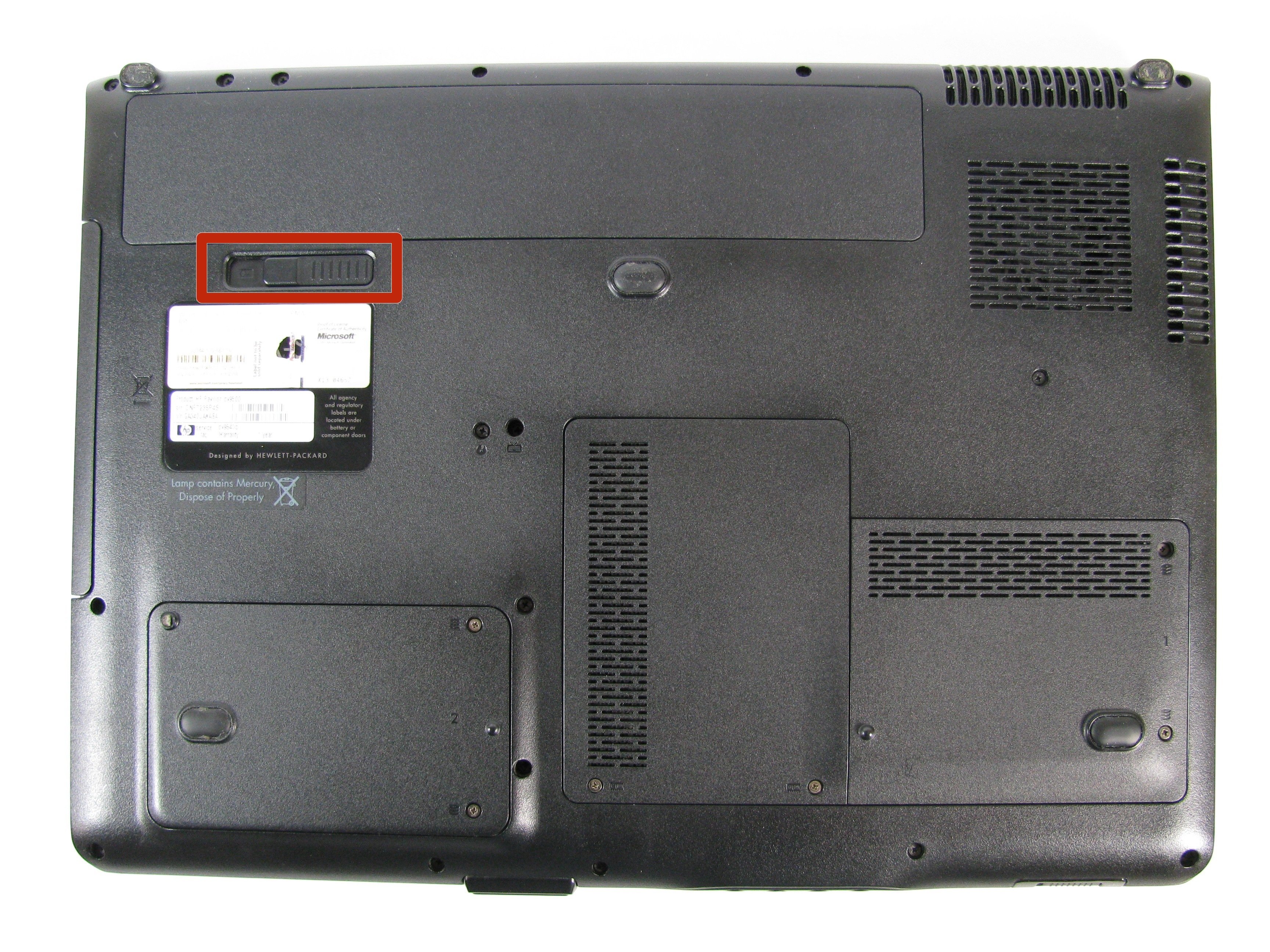 HP Pavilion dv9000 Battery Replacement