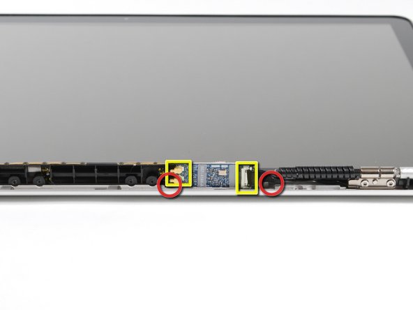 Image 1/2: Carefully unplug the two antenna cables and the airport cable.