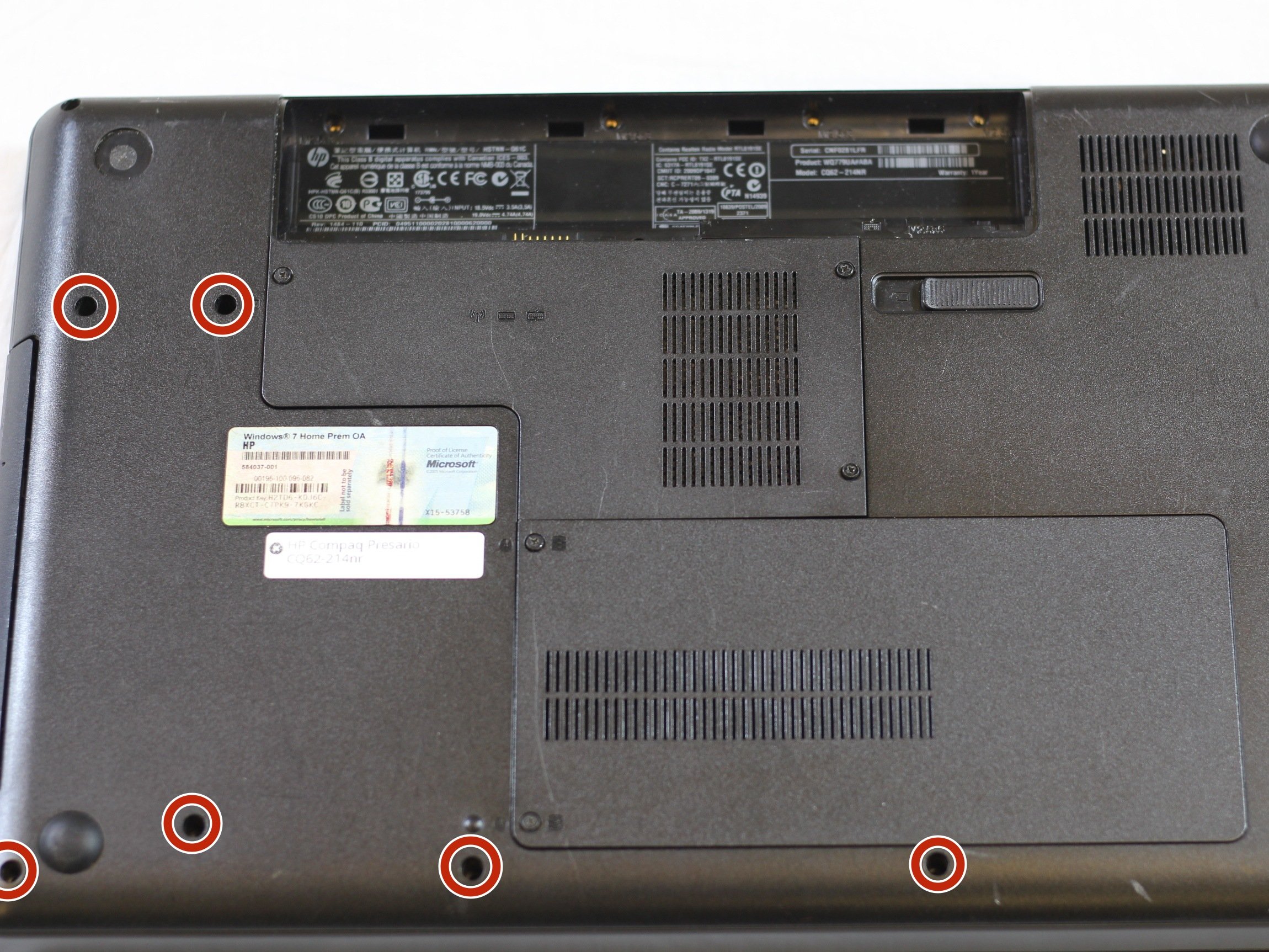 HP Compaq Presario cq62-214nr Keyboard Replacement