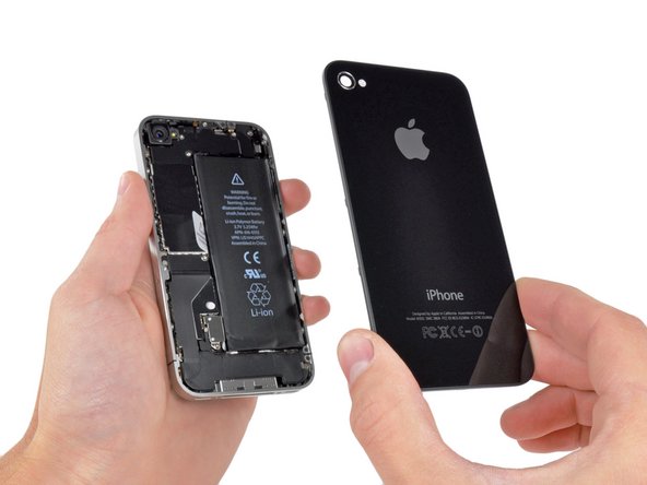 Pinch the rear panel with your fingers and lift it  away from the iPhone. Alternatively, use a Small Suction Cup .