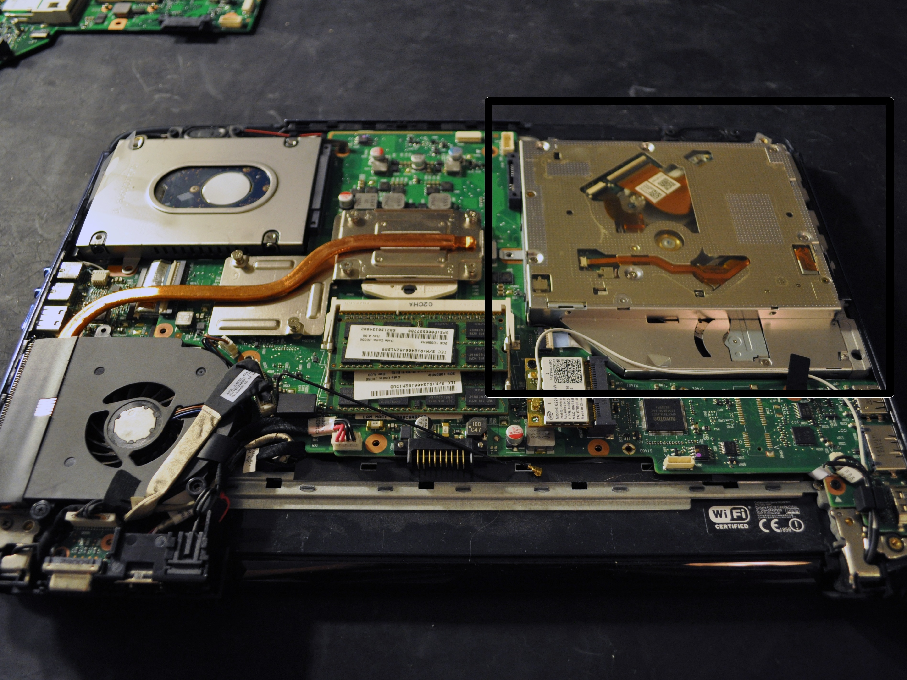 Toshiba Satellite e205 Optical Drive Replacement iFixit Repair Guide