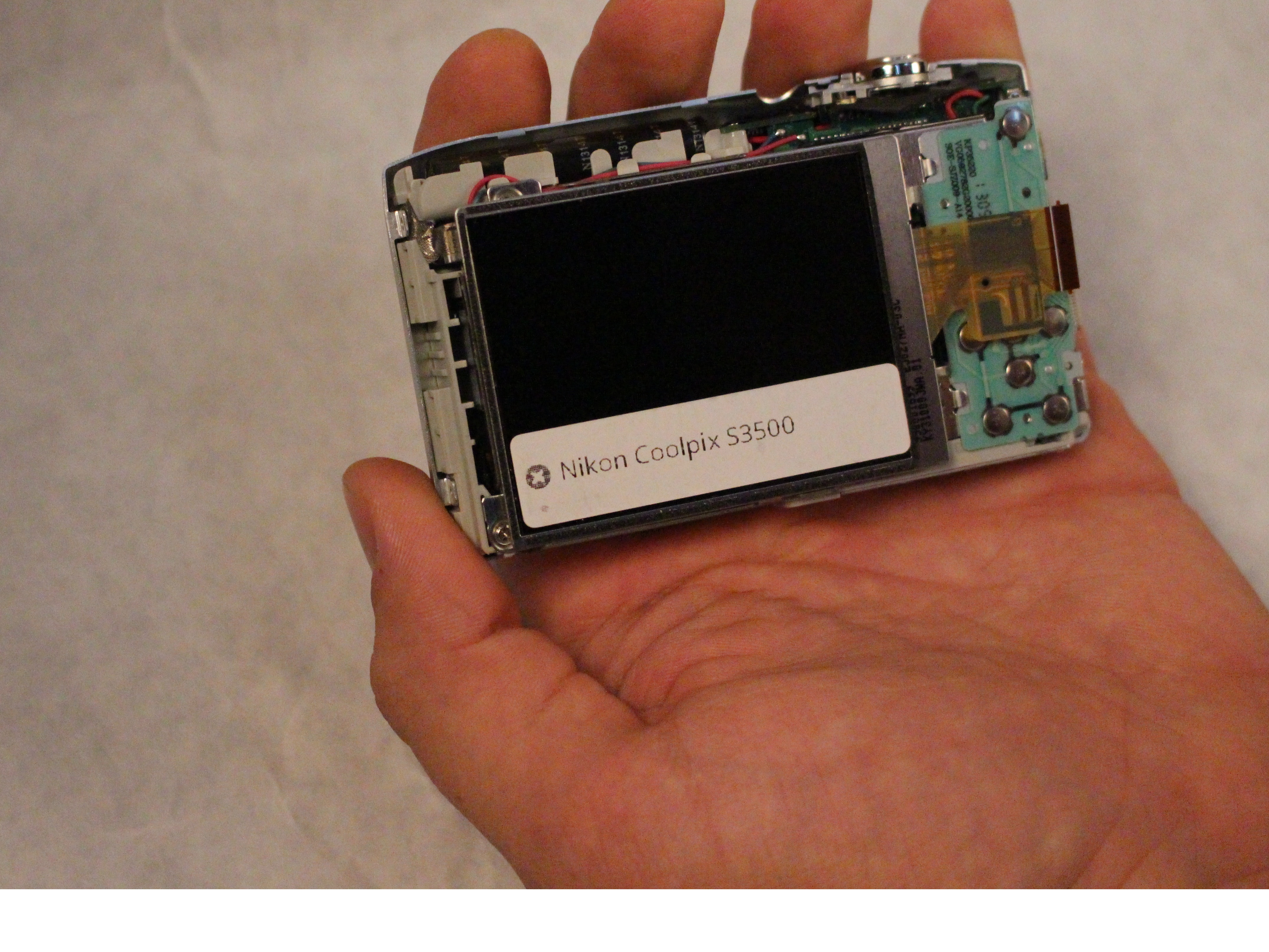 Nikon Coolpix S3500 Shutter Release Button Replacement iFixit Repair Guide