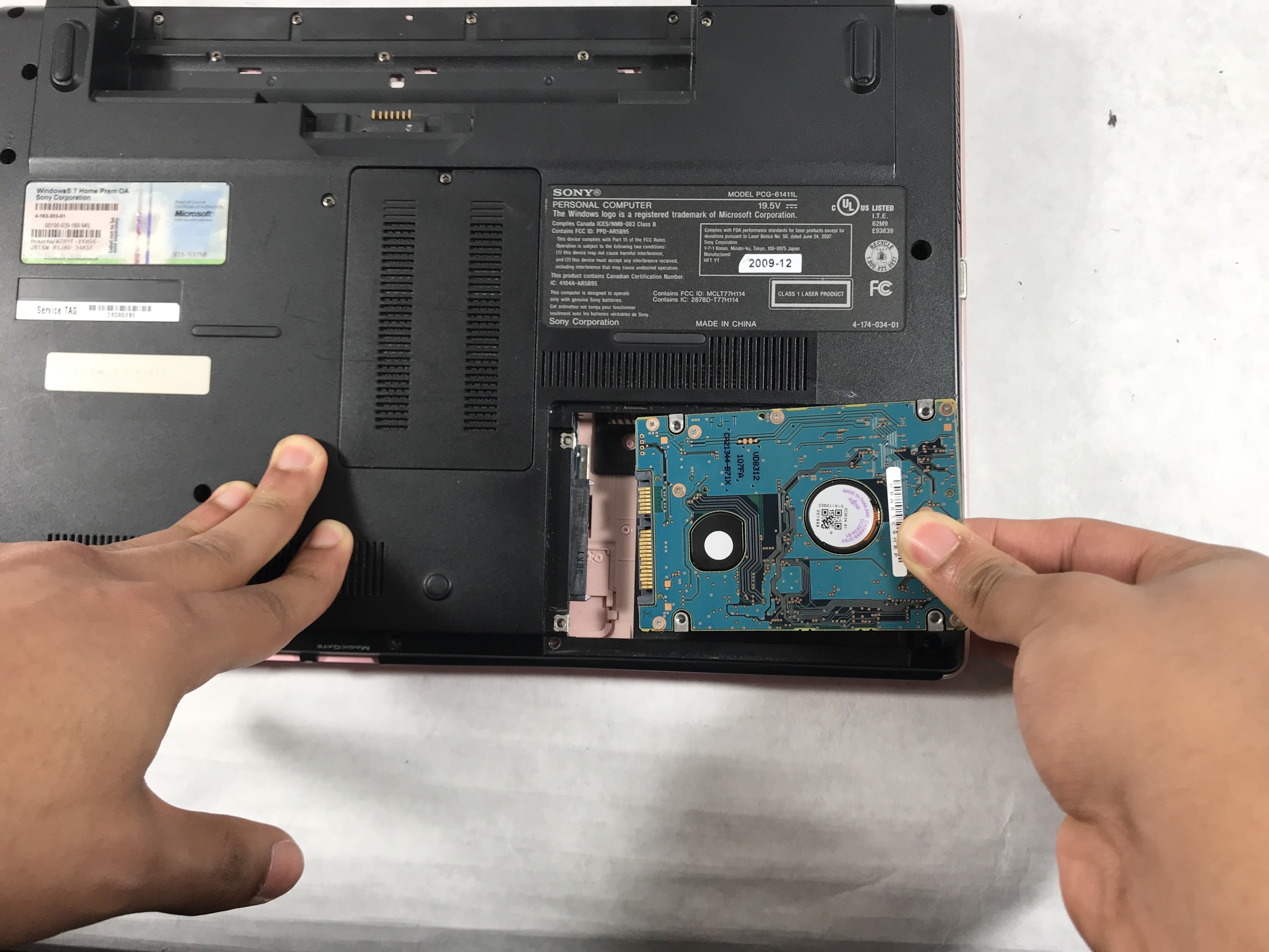 Sony Vaio Pcg l Hard Drive Replacement Ifixit Repair Guide