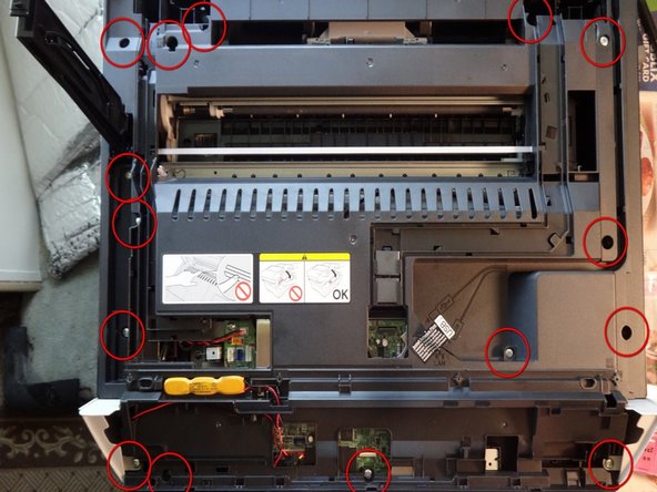 Remove the 15 screws to the cover