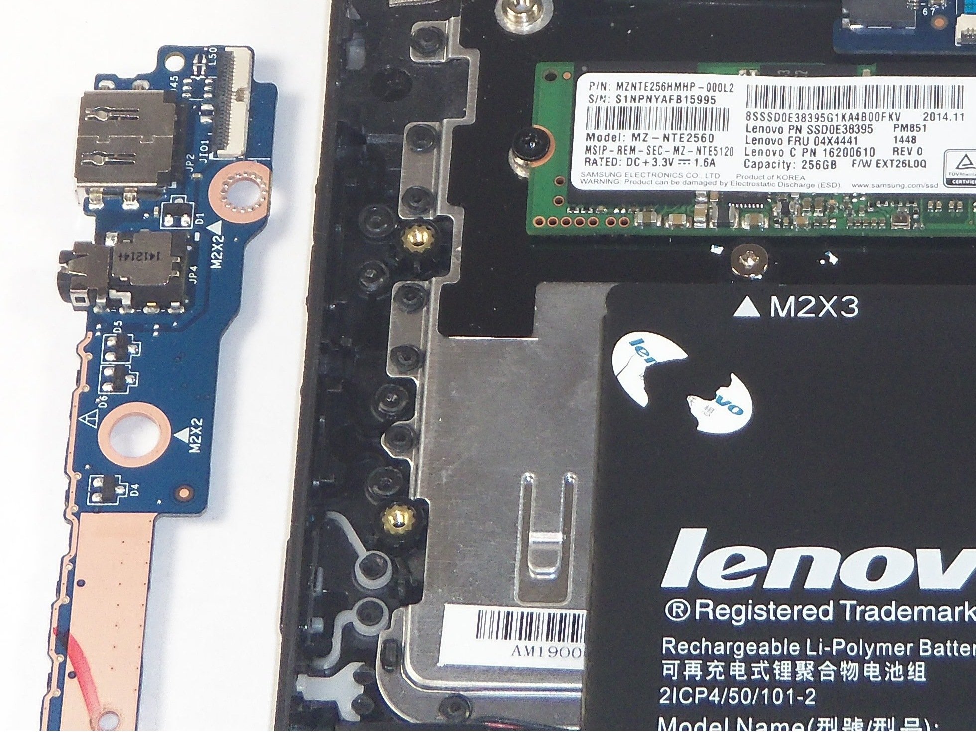 Lenovo Yoga 3 11 Audio Jack/USB Port Assembly Replacement iFixit