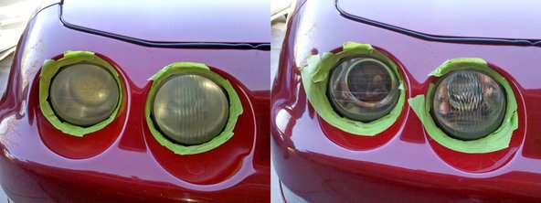 Acura Integra headlights restoration