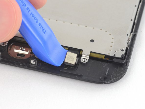 If the entire connector begins to flip up without separating, press down on the cable at the top edge of the connector with the flat of your spudger, while simultaneously prying up the left edge of the connector. Be very careful not to damage the cable or connector, or you will permanently disable the sensor.