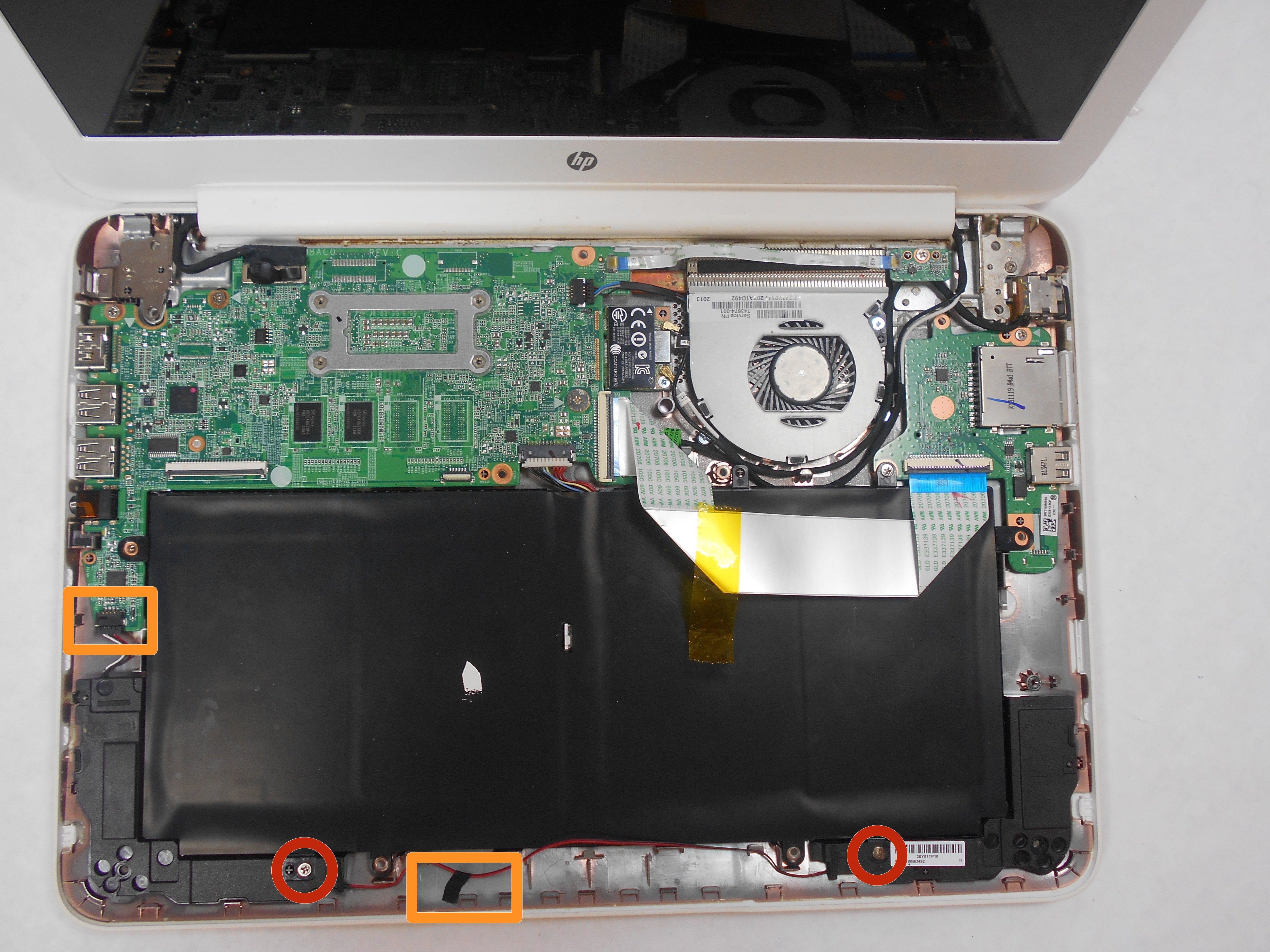 HP Chromebook 14Q010DX Speaker Replacement iFixit Repair Guide