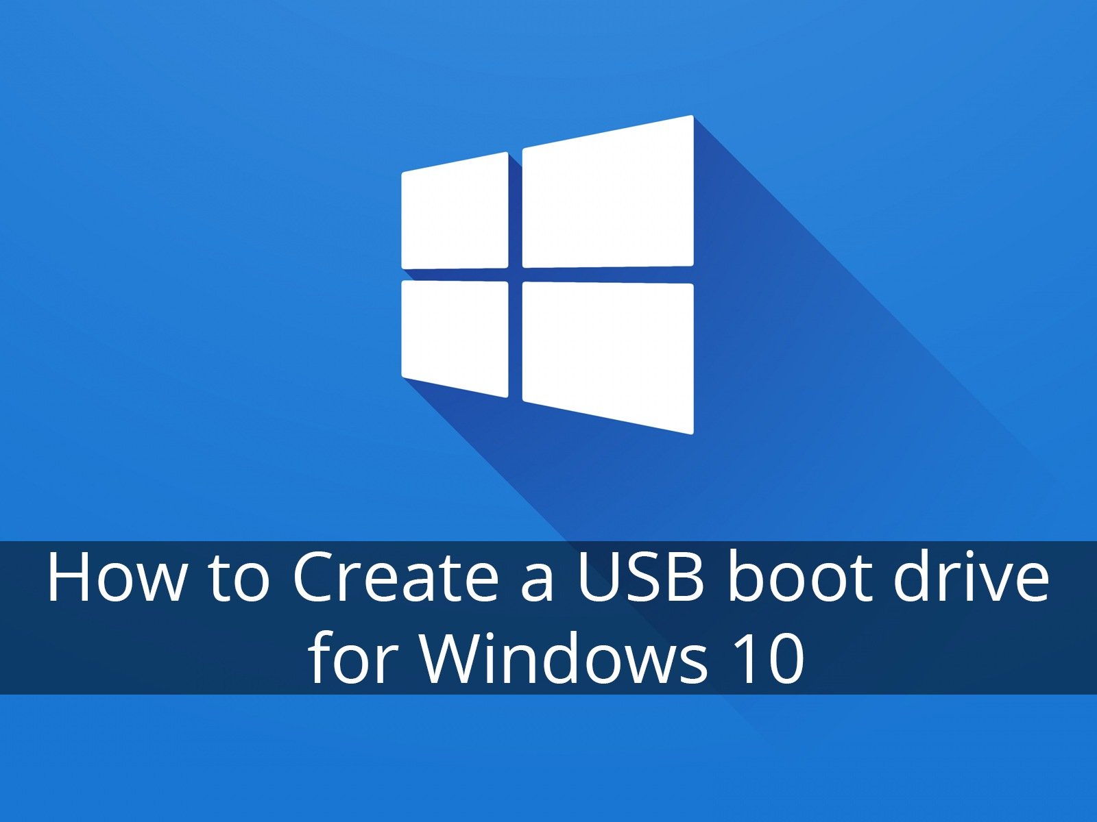 create recovery usb for windows 10