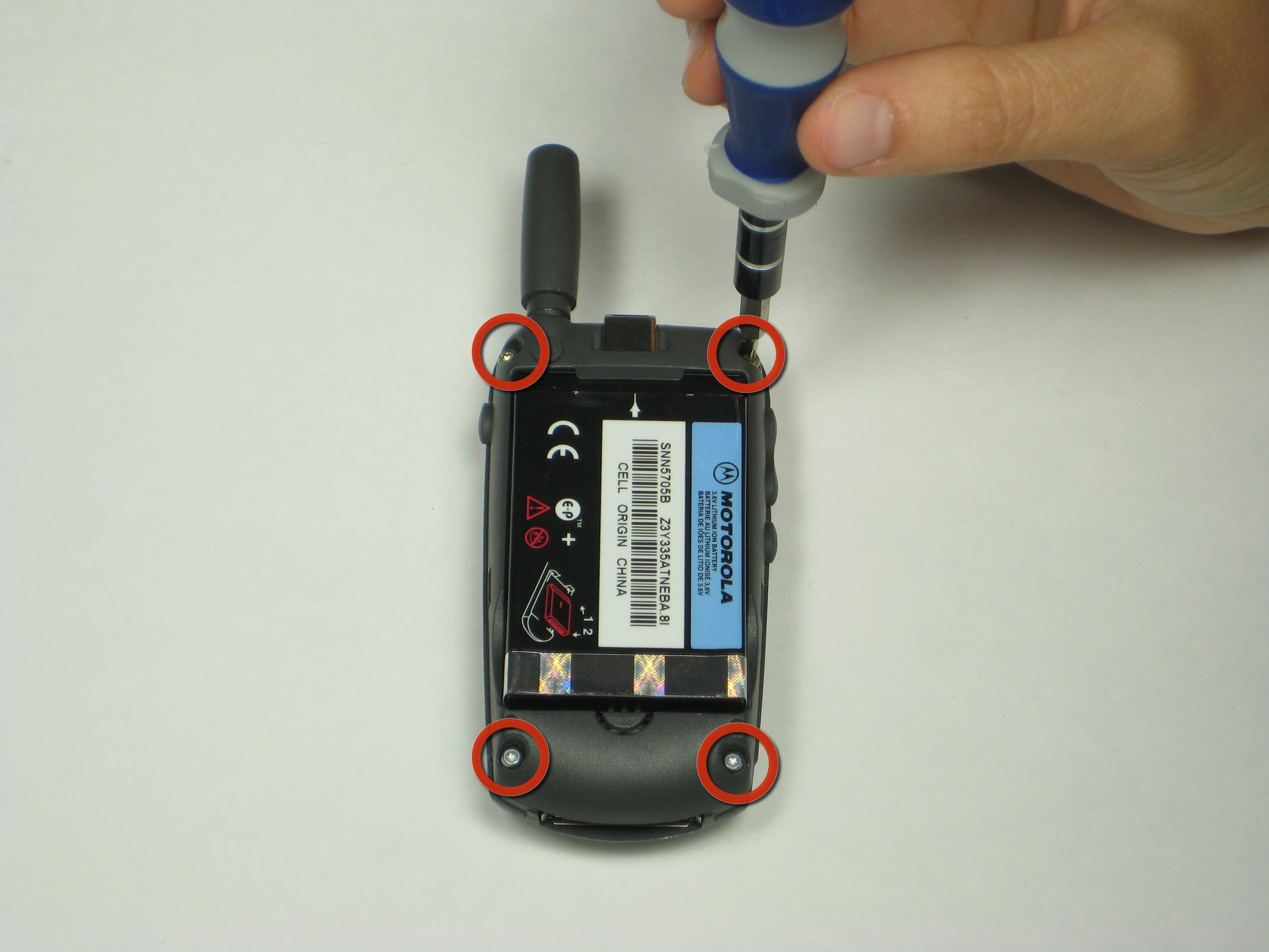Removing Motorola V60i back plate iFixit Repair Guide