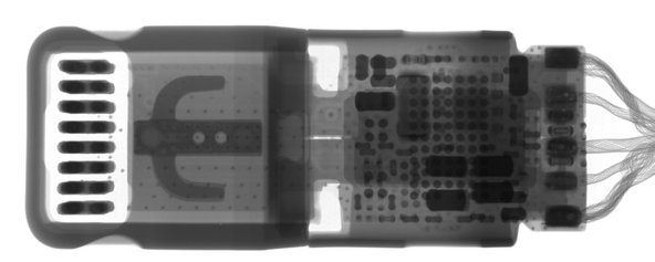 X-ray of the audio adapter dongle