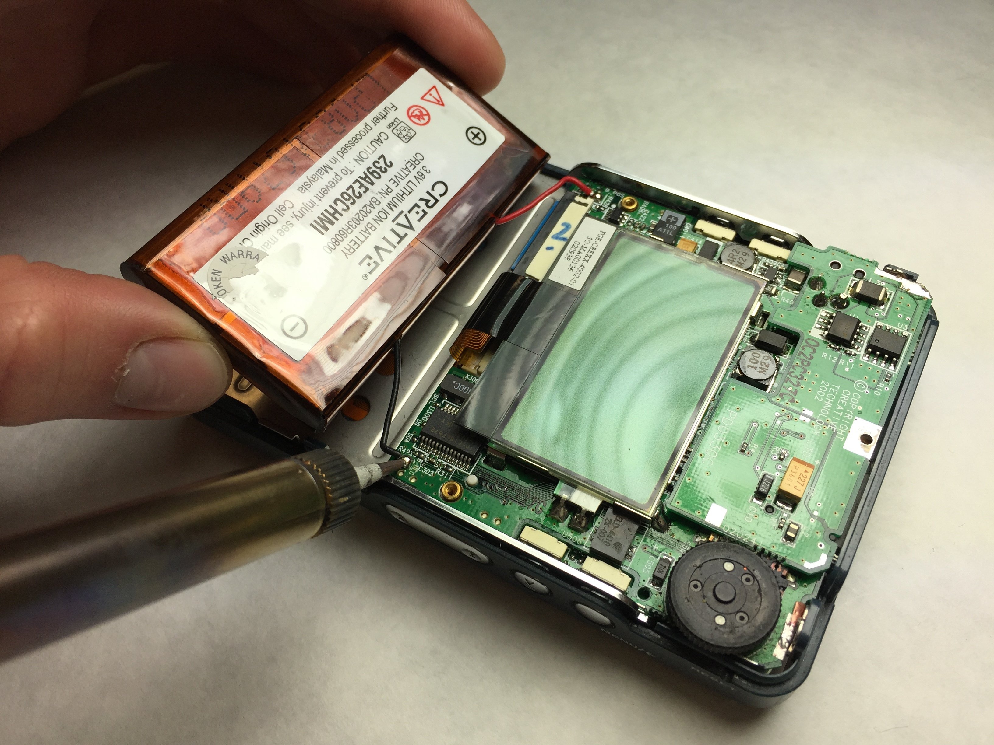 Creative Nomad Jukebox Zen Battery Replacement iFixit Repair Guide