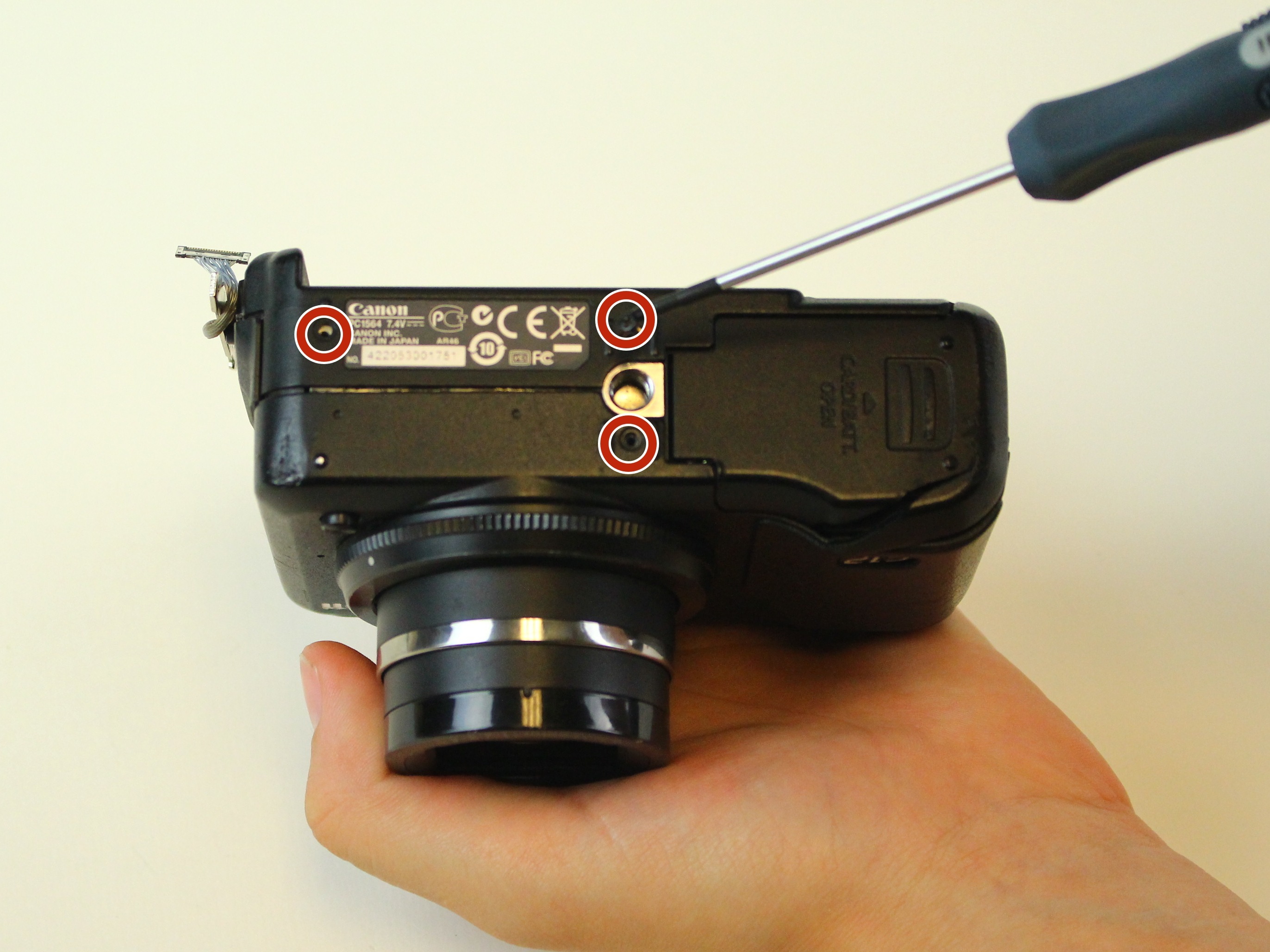 Canon PowerShot G12 Rear Function Setting Dial Replacement iFixit