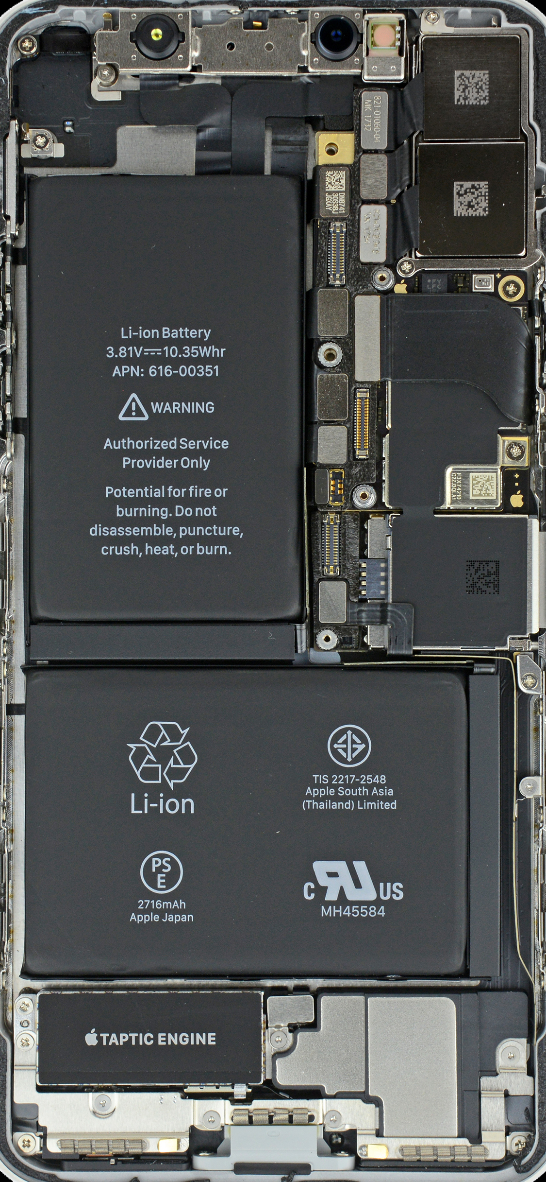 Ifixit 内部が透けて見えるような壁紙の Iphone Xs Xs Max 版を公開