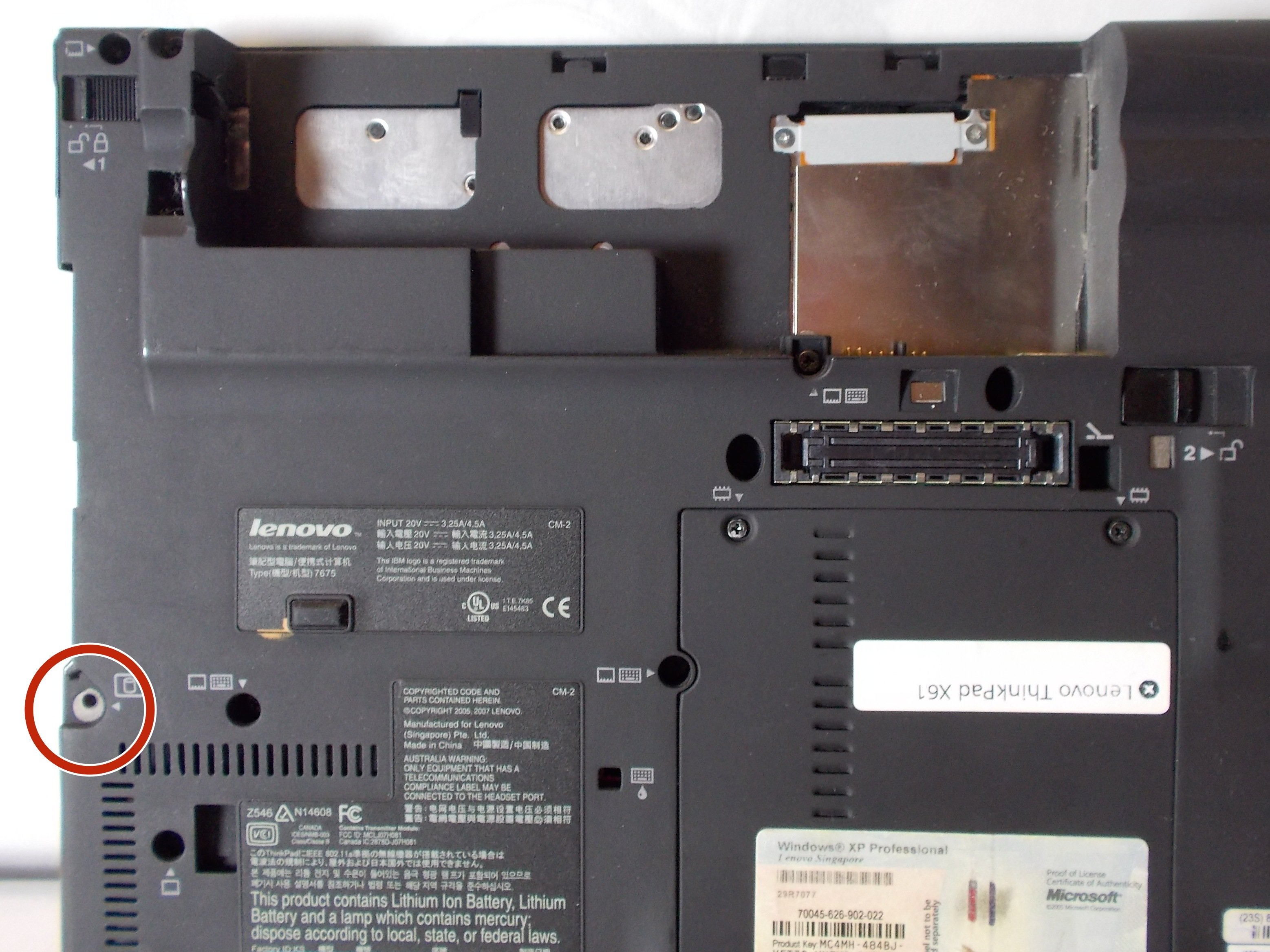 Lenovo ThinkPad X61 Hard Drive Replacement iFixit Repair Guide