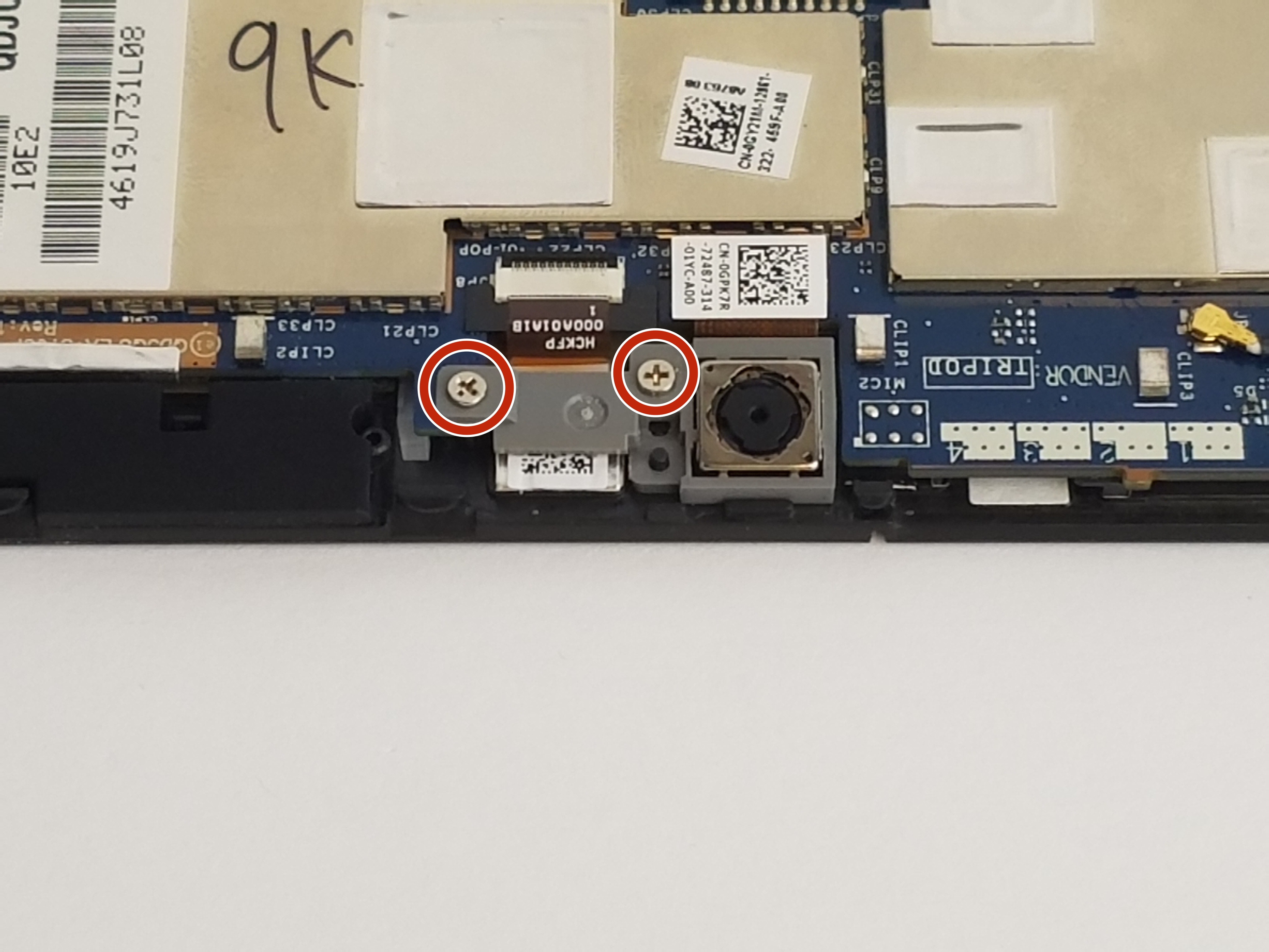 Dell XPS 10 Front and Rear Camera Replacement iFixit Repair Guide