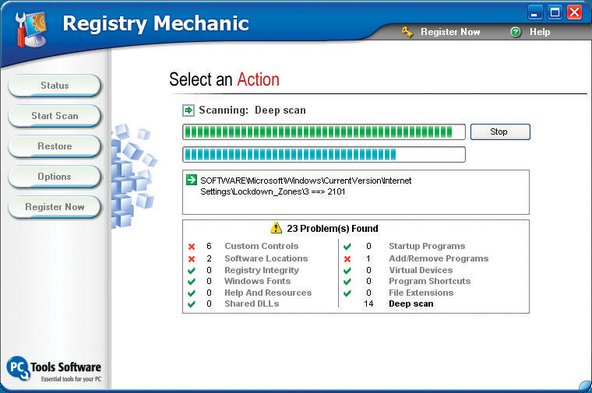 Registry mechanic pc tools