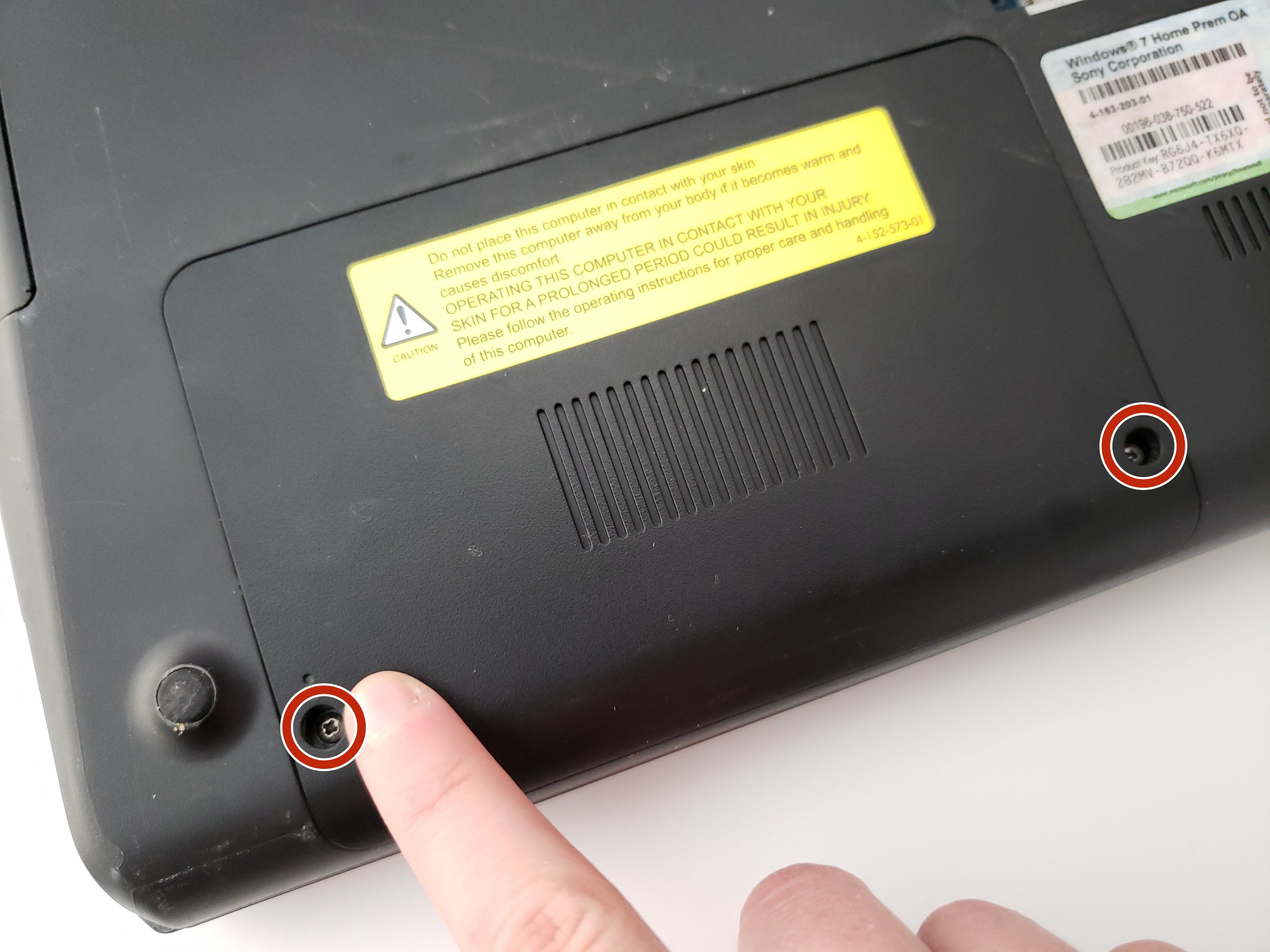 Sony Vaio PCG81114L Hard Drive Replacement iFixit Repair Guide