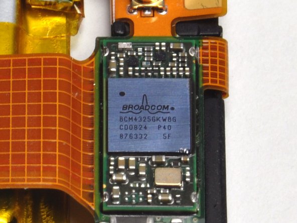 Broadcom chip on the logic board of the iPod Touch 3rd generation