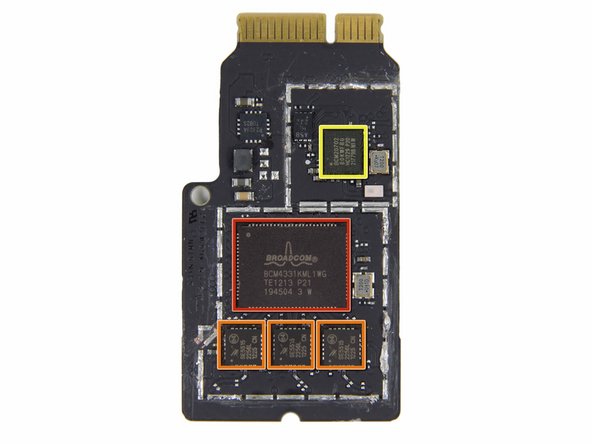 Image 3/3: The three Wi-Fi antennas are run by three Skyworks SE5515 Dual-Band frontend chips.