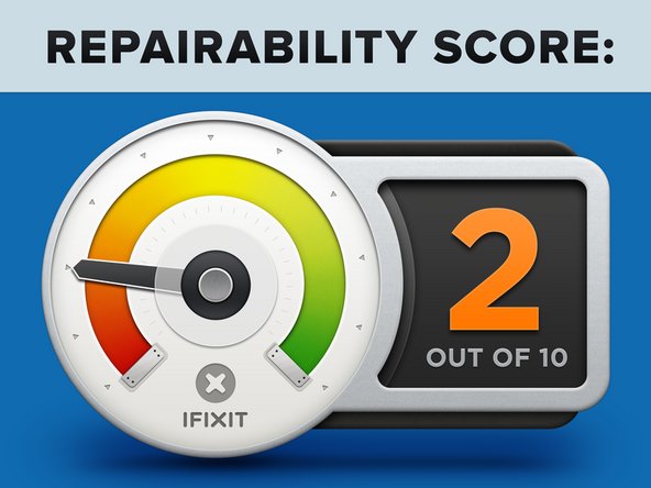 iPad Air 2 got a 2 repairability score in the teardown